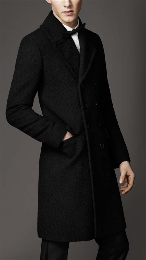 burberry mens bubble coat|Burberry men's wool overcoat.